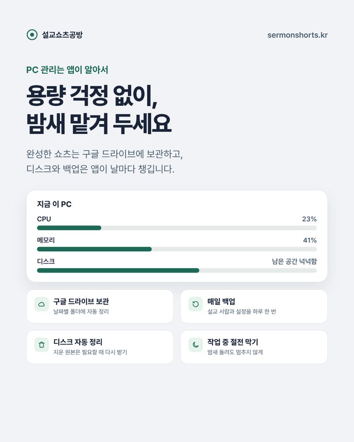 드라이브·백업·디스크